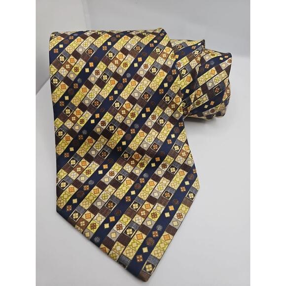 Stefano Ricci Patchwork Woven Silk Tie‎ Hand Made Italy Mixed Pattern 60